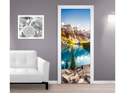 Samolepící fototapeta na dveře Jezero v horách 1