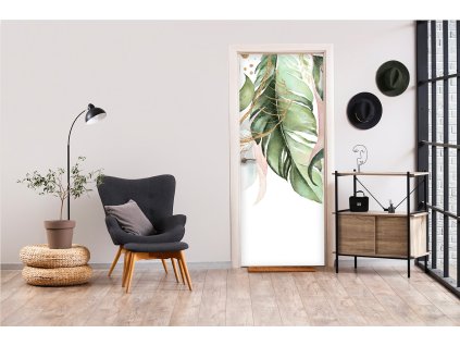 Samolepící fototapeta na dveře Tropická elegance