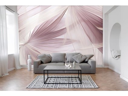 Fototapeta na zeď - Listová harmonie růžová