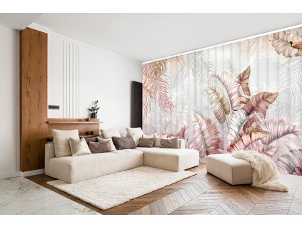 Vertikální fotožaluzie - Tropická elegance v pastelových tónech