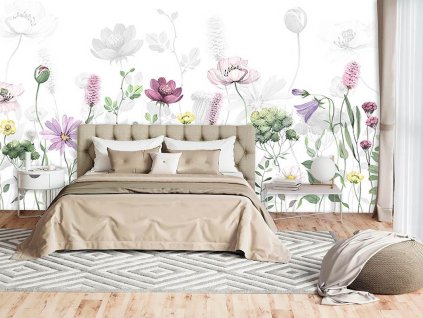 Fototapeta na zeď Pastelová louka snů