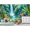 Dětská fototapeta na zeď - Tropický ráj s papoušky