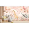 Dětská fototapeta na zeď - Růžový safari sen