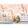 Dětská fototapeta na zeď - Růžový safari sen