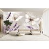 Fototapeta na zeď tištěná na míru Motýli v levanduli