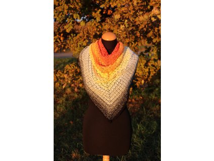 Háčkovaný šátek
