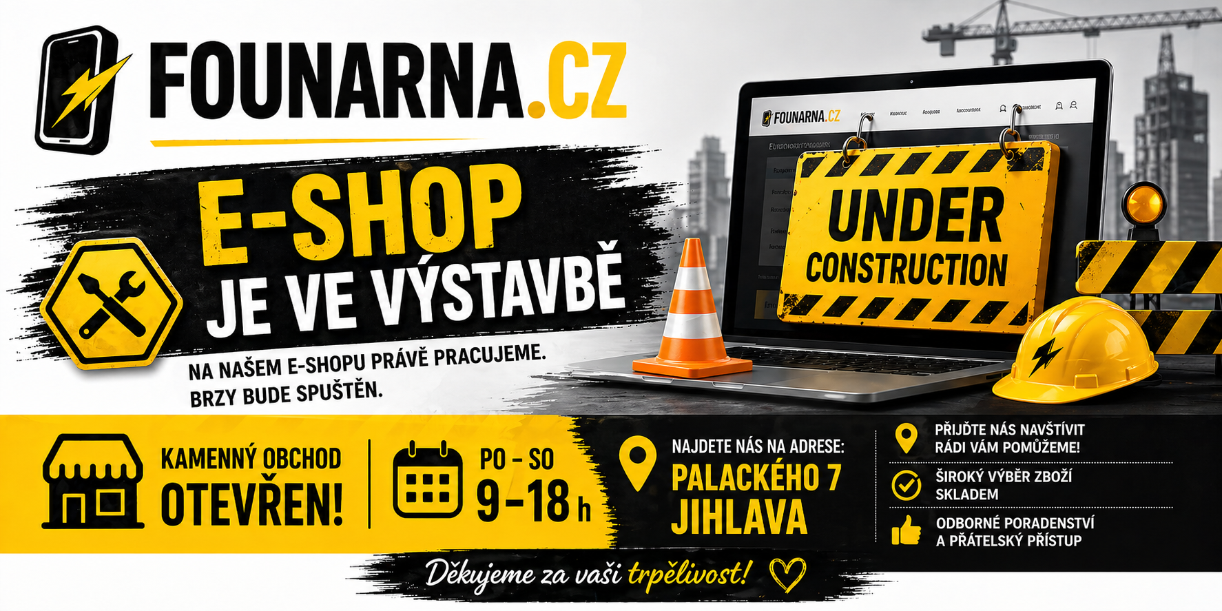 eshop je ve vystavbe