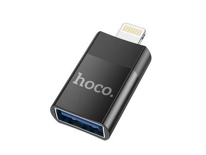 Redukce / adaptér Hoco UA17 OTG Lightning samec / USB-A samice černá
