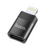 Redukce / adaptér Hoco UA17 Lightning samec / USB-C samice OTG černá