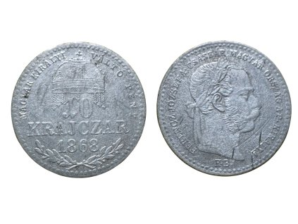 10 krajczar 1868 KB