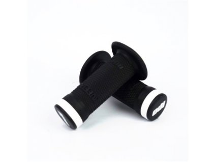 odi bmx ruffian flange lock on black grip 100 mm white