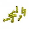 universal alloy spoke nipple 14g 16mm lime