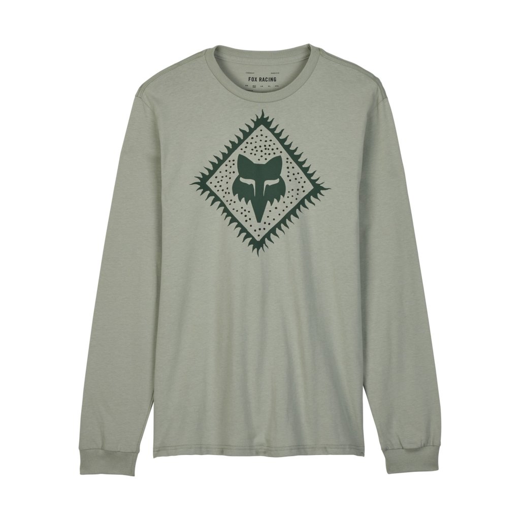 Pánské triko Fox Leo Prem Ls Tee - Grey Vintage