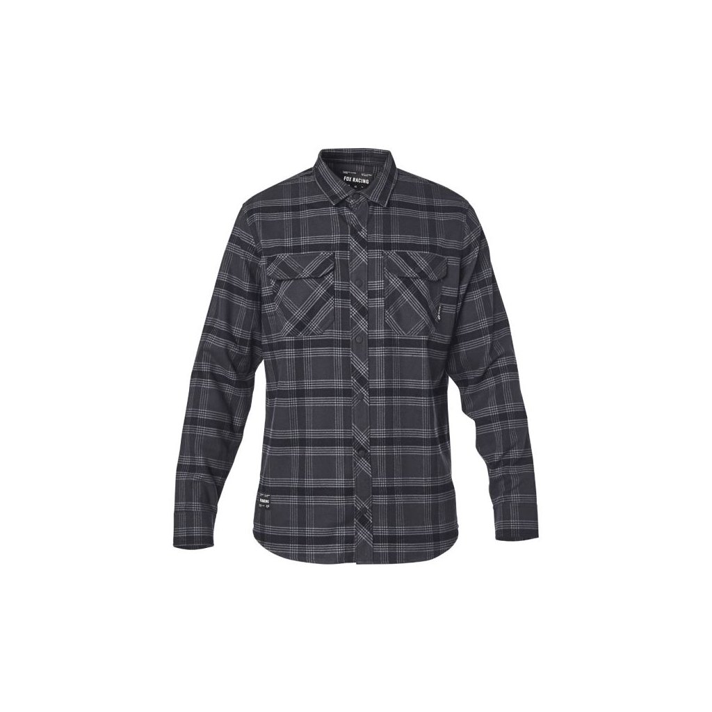 Pánská košile Fox Fusion Tech Flannel Black Vintage