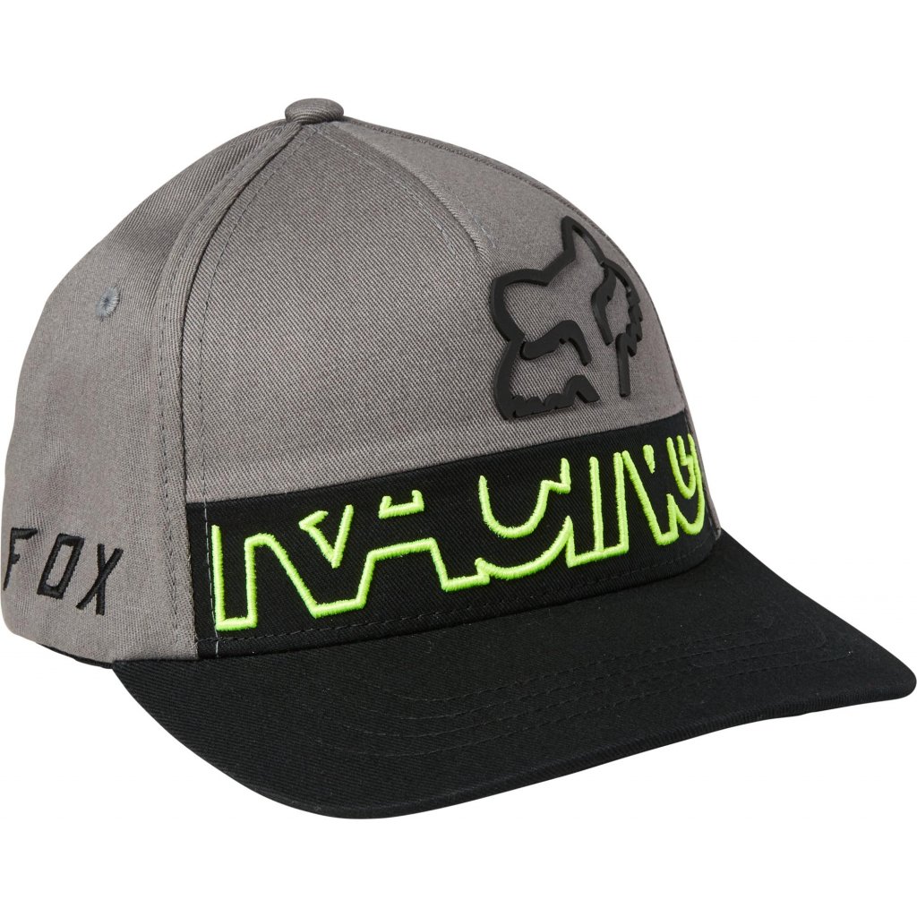 Dětská čepice Fox Youth Skew Flexfit Hat Pewter OS