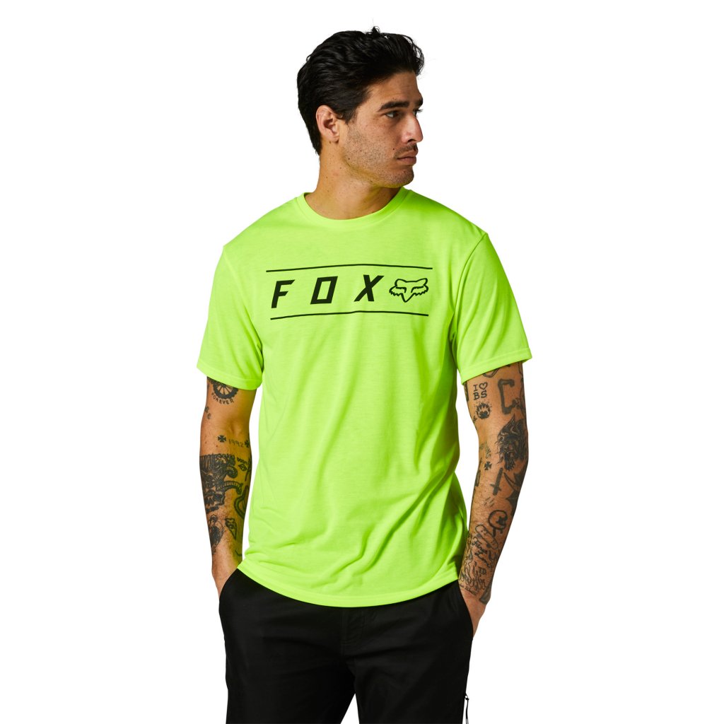 Pánské triko Fox Pinacle Ss Tech Tee - Fluo Yellow