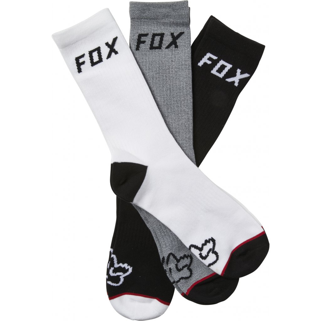 Pánské ponožky Fox Racing Crew Sock 3 Pack