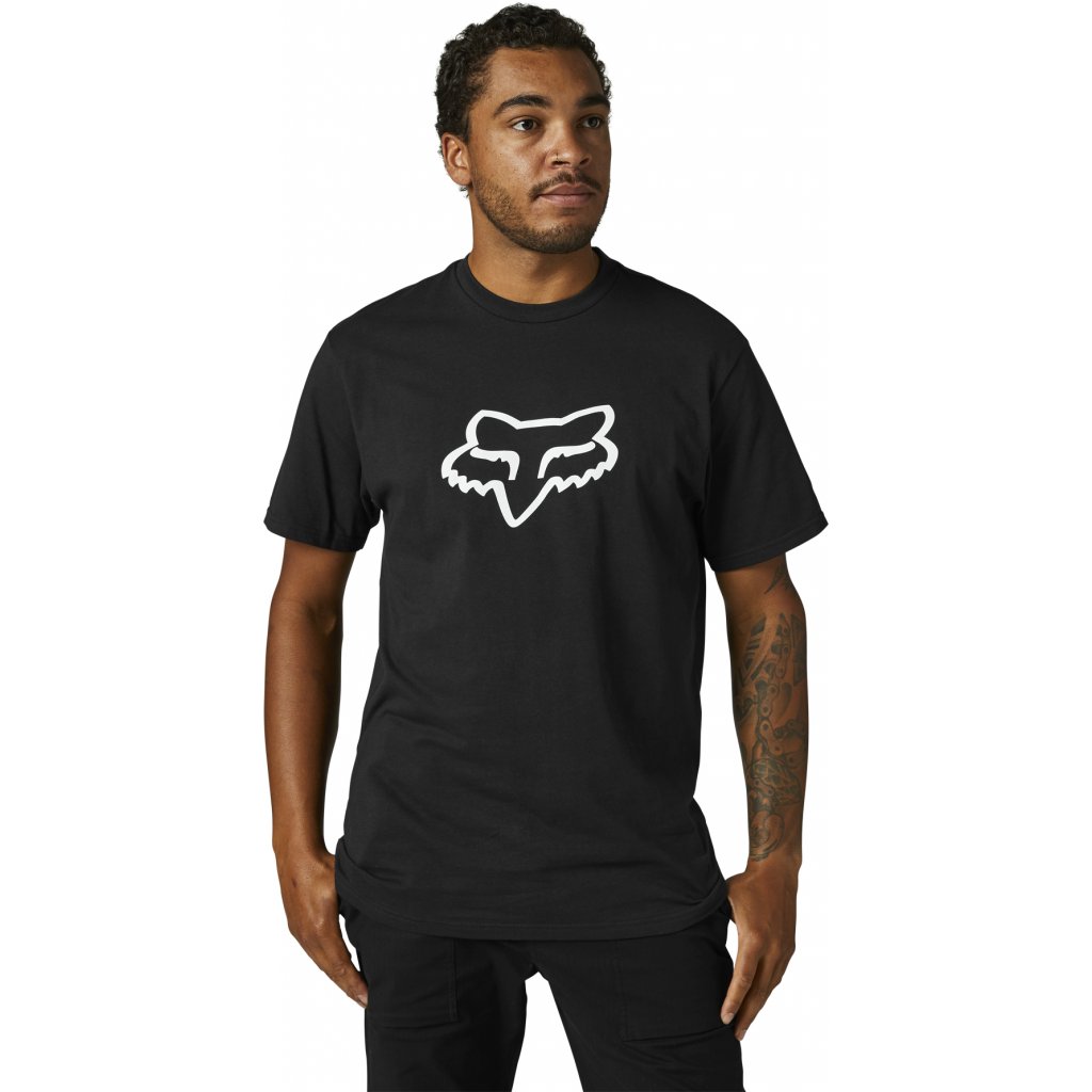 Pánské tričko Fox Racing Legacy Fox Head Ss Tee Black/White