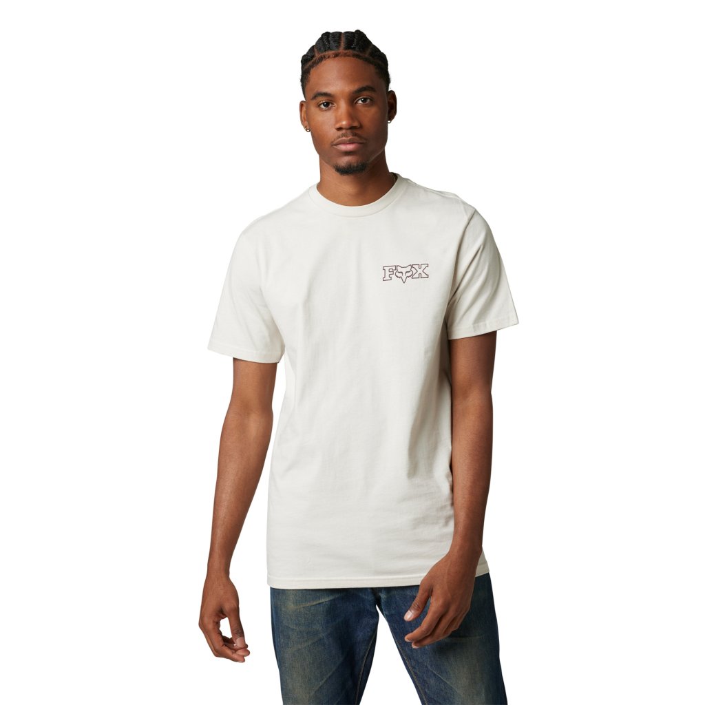 Pánské triko Fox Out And About Ss Prem Tee - Vintage White