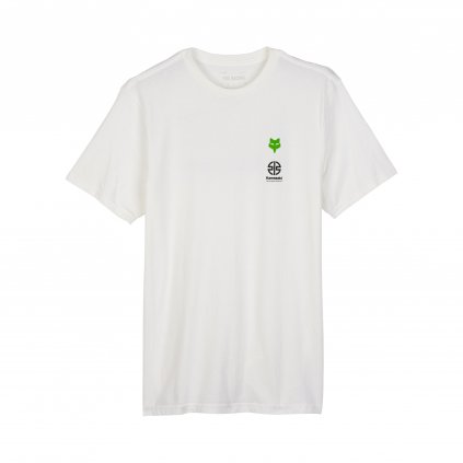 Pánské triko Fox Fox X Kawi Prem Ss Tee Ii - Optic White