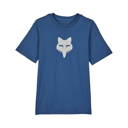 Dětské triko Fox Yth Fox Legacy Ss Tee - Indigo