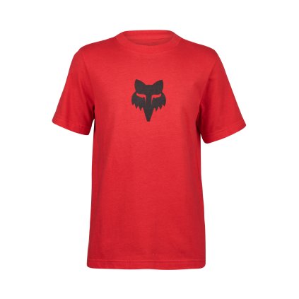 Dětské triko Fox Yth Fox Legacy Ss Tee - Flame Red