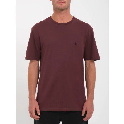 Pánské triko Volcom Stone Blanks Bsc Sst Bitter Chocolate