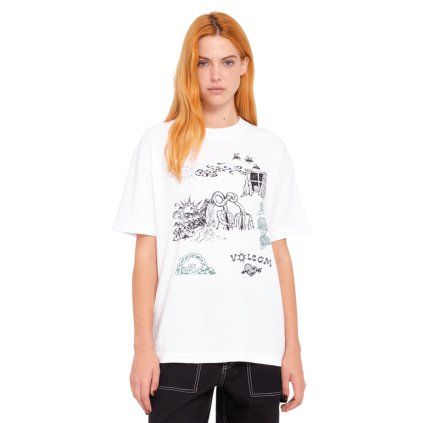 Dámské triko Volcom Fa Keutchi Tee - White