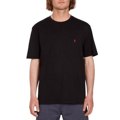 Pánské triko Volcom Stone Blanks Bsc Sst - Black