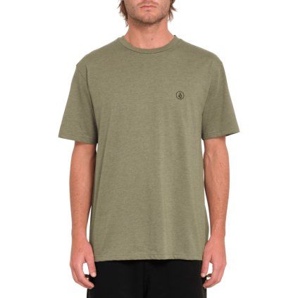 Pánské triko Volcom Circle Blanks Hth Sst - Wintermoss