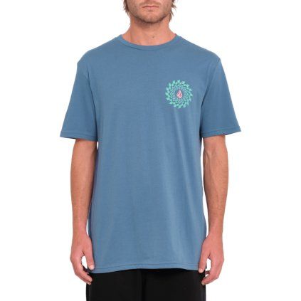 Pánské triko Volcom Easy Orbit Sst - Blueberry