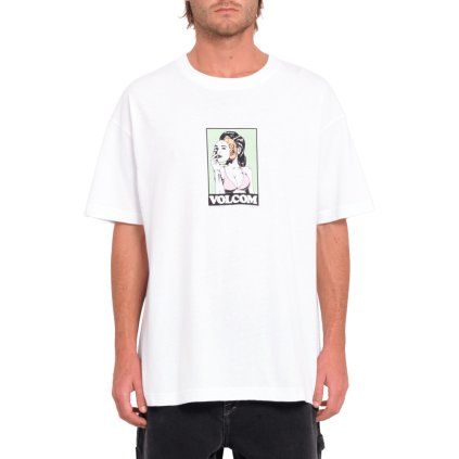 Pánské triko Volcom Underfaced Lse Sst - White