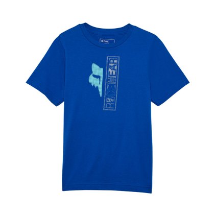 Dětské triko Fox Yth Throttle Ss Tee - Blue
