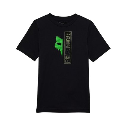 Dětské triko Fox Yth Throttle Ss Tee - Black