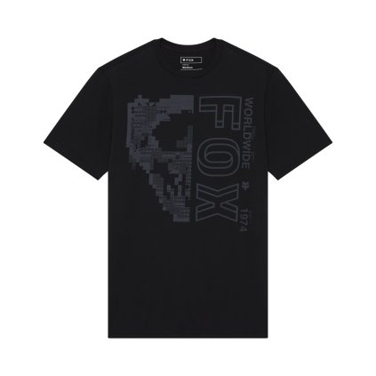 Pánské triko Fox Image Skull Ss Prem Tee - Black