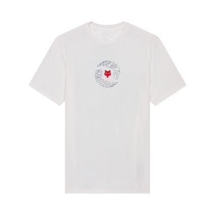 Pánské triko Fox Spiral Ss Prem Tee - Optic White