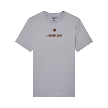 Pánské triko Fox Planet Moto Ss Prem Tee - Steel Grey
