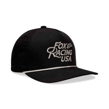 Pánská kšiltovka Fox Fox Flag Rope Hat - Black