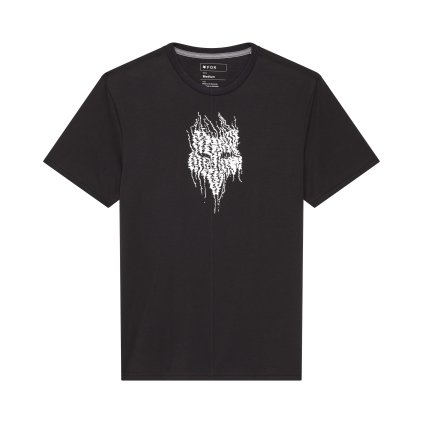Pánské triko Fox Bark Ss Tech Tee - Black
