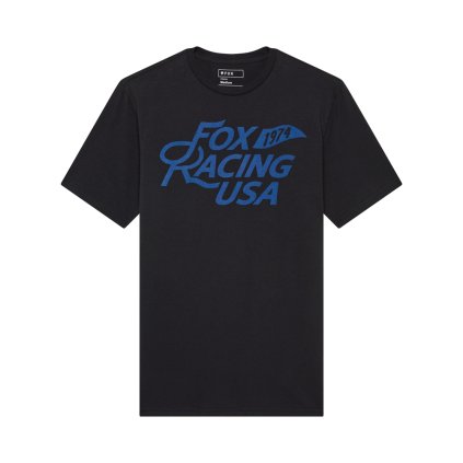 Pánské triko Fox Fox Flag Ss Prem Tee - Black