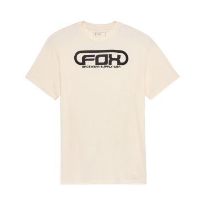 Pánské triko Fox Global Ss Prem Tee - Off White