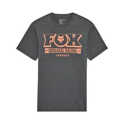 Pánské triko Fox Banner Ss Prem Tee - Dark Shadow