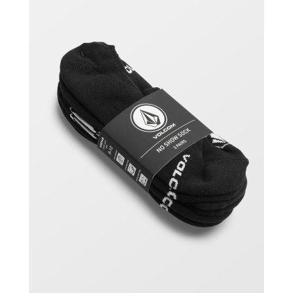 Ponožky Volcom Stones Nshw Sock 3Pk - Black
