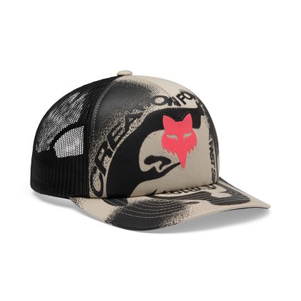 Pánská kšiltovka Fox Vision Mesh Trucker Hat - Chalk