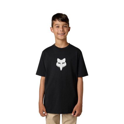 Dětské triko Fox Yth Fox Head Ss Tee - Ultra Black
