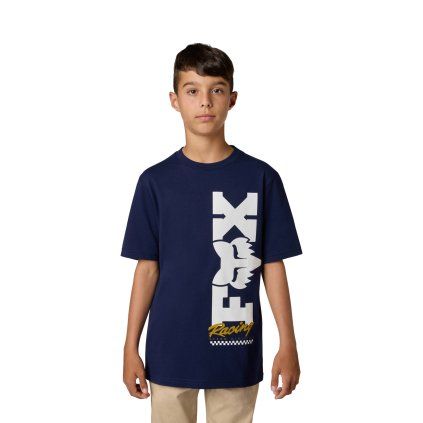 Dětské triko Fox Yth Checker Ss Tee - Navy