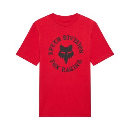 Dětské triko Fox Yth Badge Ss Tee - Tibetan Red
