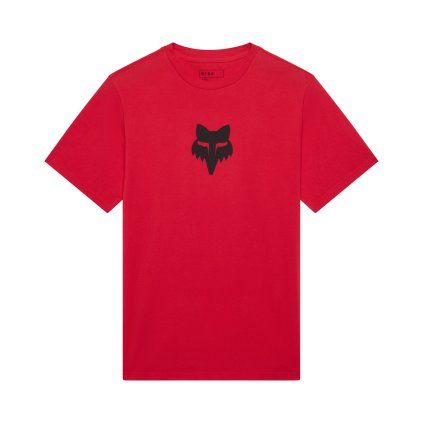 Pánské triko Fox Fox Head 195 Original Ss Tee - Flame Red