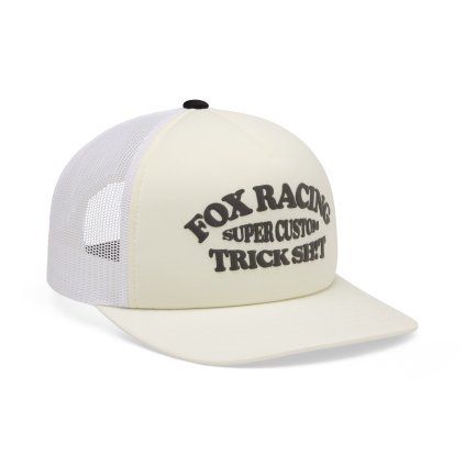 Pánská kšiltovka Fox Trick Mesh Trucker Hat - Off White
