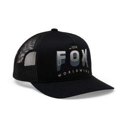 Pánská kšiltovka Fox Block Mesh Trucker Hat - Black